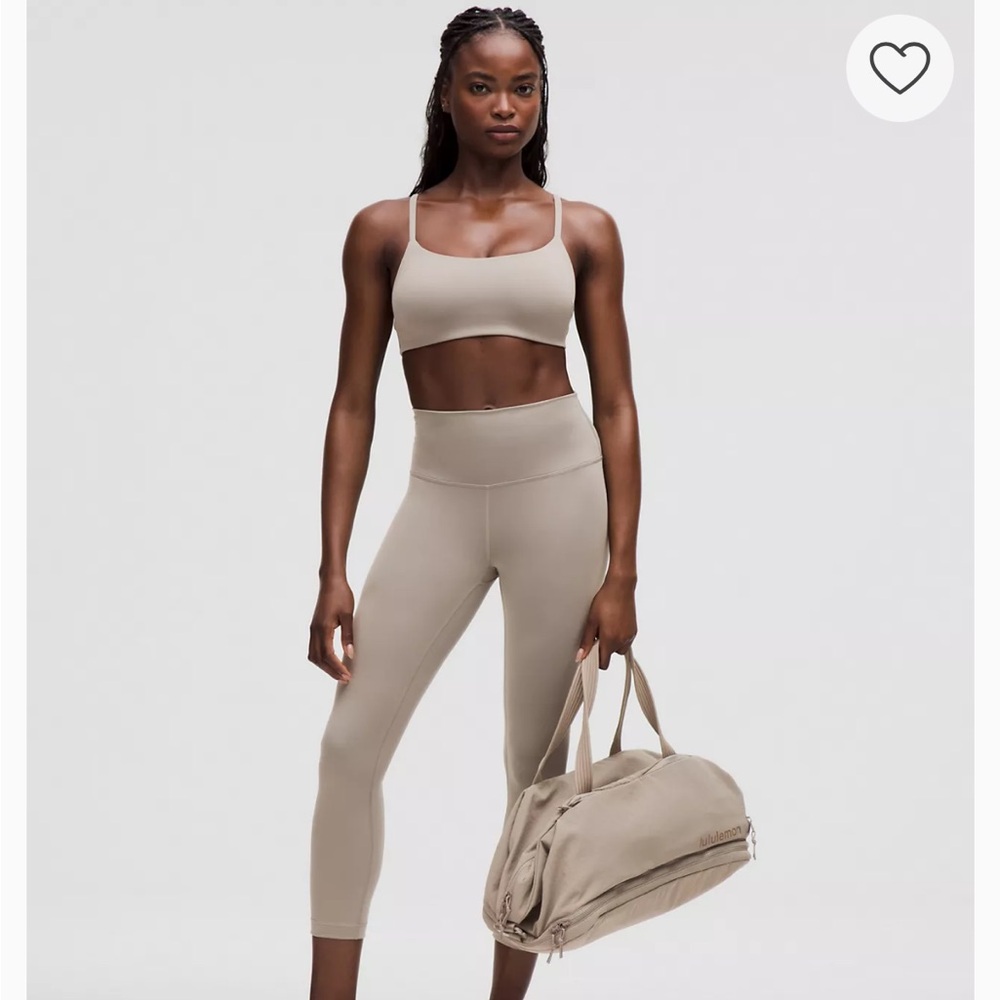 lululemon athletica Beige/Taupe Strappy Sports Bra